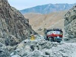 trucks in the nomadic region of Pang valley